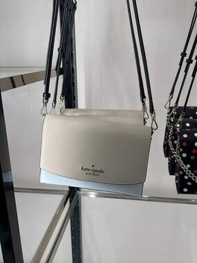 kate spade Cream and White Two-Tone Crossbody